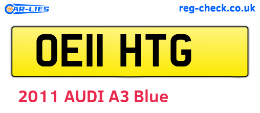 OE11HTG are the vehicle registration plates.