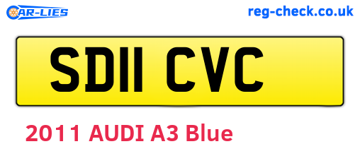 SD11CVC are the vehicle registration plates.