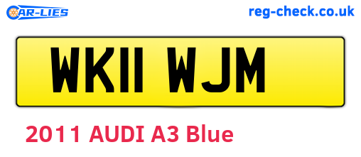 WK11WJM are the vehicle registration plates.