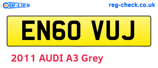 EN60VUJ are the vehicle registration plates.