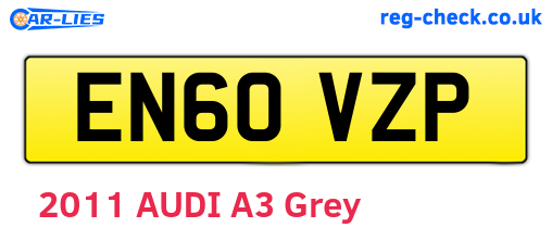 EN60VZP are the vehicle registration plates.