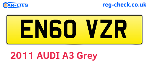 EN60VZR are the vehicle registration plates.
