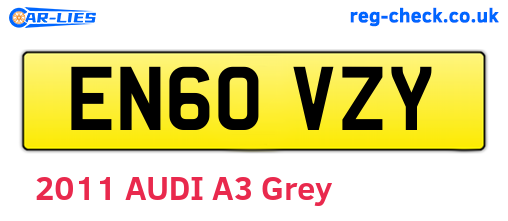 EN60VZY are the vehicle registration plates.