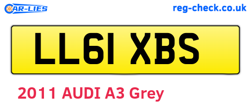 LL61XBS are the vehicle registration plates.