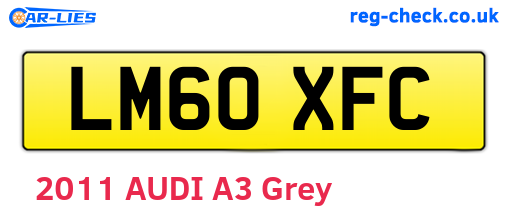 LM60XFC are the vehicle registration plates.