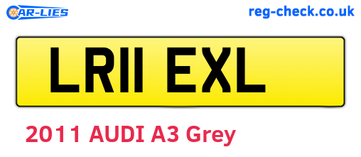 LR11EXL are the vehicle registration plates.