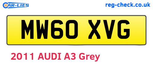 MW60XVG are the vehicle registration plates.