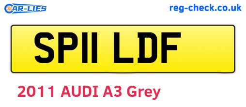 SP11LDF are the vehicle registration plates.