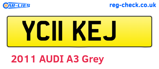 YC11KEJ are the vehicle registration plates.