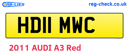 HD11MWC are the vehicle registration plates.