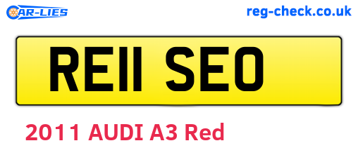 RE11SEO are the vehicle registration plates.
