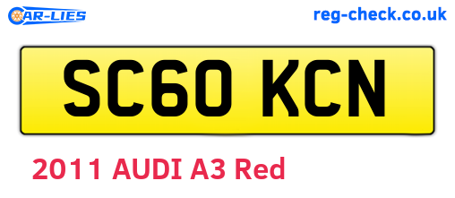 SC60KCN are the vehicle registration plates.