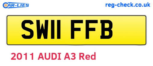 SW11FFB are the vehicle registration plates.