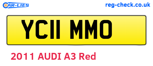 YC11MMO are the vehicle registration plates.