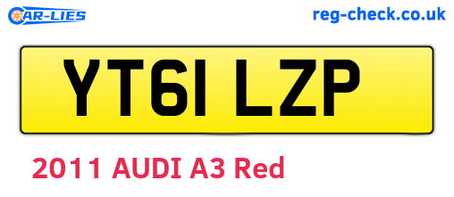 YT61LZP are the vehicle registration plates.