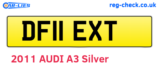 DF11EXT are the vehicle registration plates.