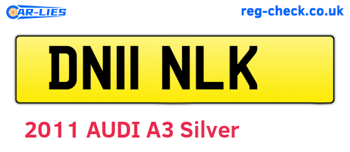 DN11NLK are the vehicle registration plates.