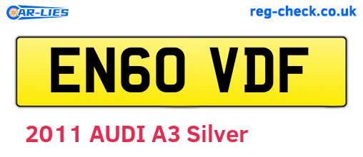 EN60VDF are the vehicle registration plates.
