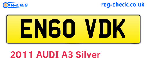 EN60VDK are the vehicle registration plates.