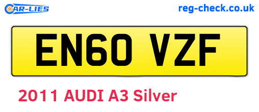 EN60VZF are the vehicle registration plates.