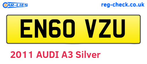 EN60VZU are the vehicle registration plates.