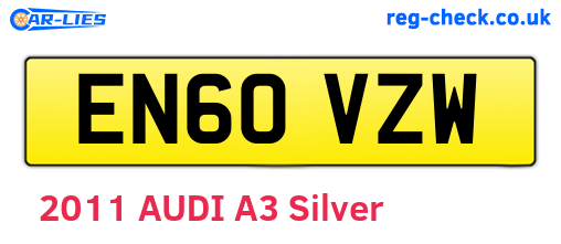 EN60VZW are the vehicle registration plates.