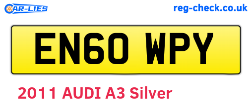 EN60WPY are the vehicle registration plates.