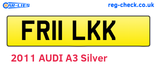 FR11LKK are the vehicle registration plates.