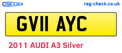 GV11AYC are the vehicle registration plates.