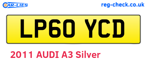 LP60YCD are the vehicle registration plates.