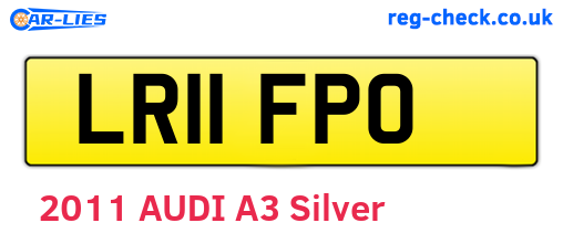 LR11FPO are the vehicle registration plates.