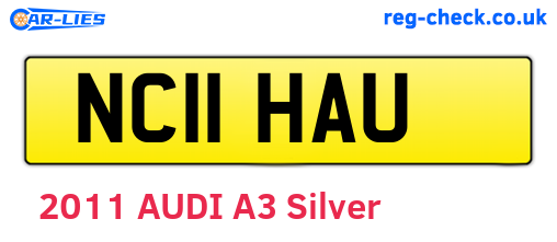 NC11HAU are the vehicle registration plates.