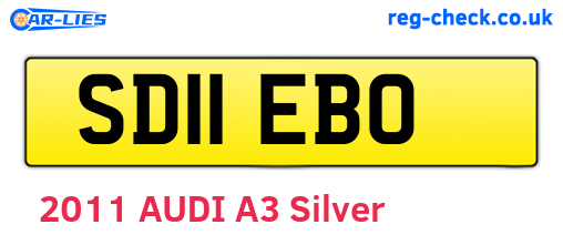 SD11EBO are the vehicle registration plates.