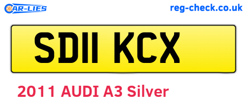 SD11KCX are the vehicle registration plates.