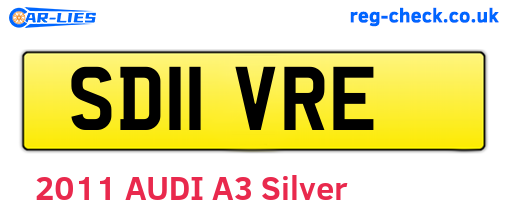 SD11VRE are the vehicle registration plates.