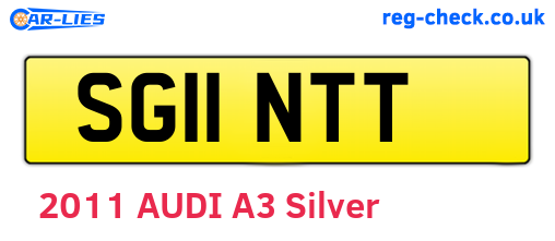 SG11NTT are the vehicle registration plates.