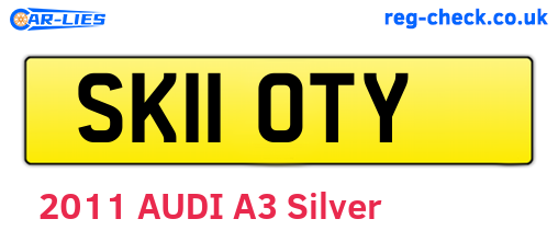 SK11OTY are the vehicle registration plates.