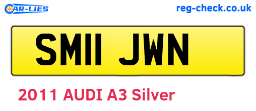 SM11JWN are the vehicle registration plates.