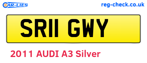 SR11GWY are the vehicle registration plates.