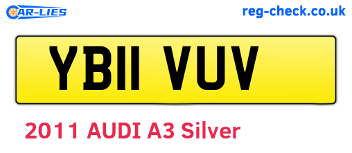 YB11VUV are the vehicle registration plates.