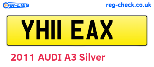 YH11EAX are the vehicle registration plates.