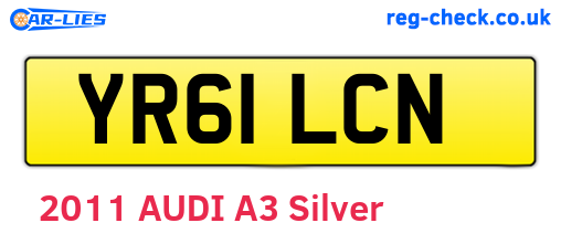 YR61LCN are the vehicle registration plates.