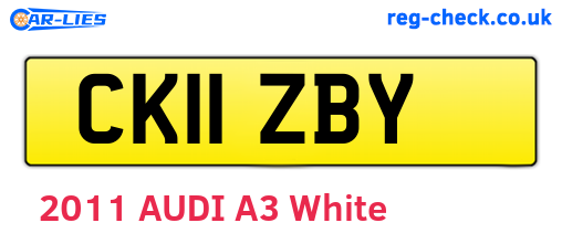 CK11ZBY are the vehicle registration plates.
