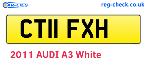 CT11FXH are the vehicle registration plates.