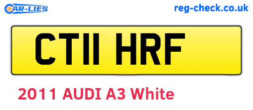 CT11HRF are the vehicle registration plates.