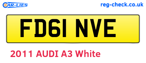 FD61NVE are the vehicle registration plates.