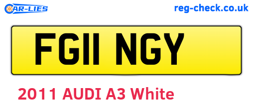 FG11NGY are the vehicle registration plates.