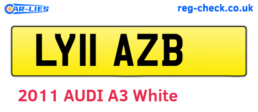 LY11AZB are the vehicle registration plates.