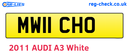 MW11CHO are the vehicle registration plates.