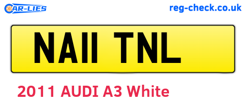 NA11TNL are the vehicle registration plates.